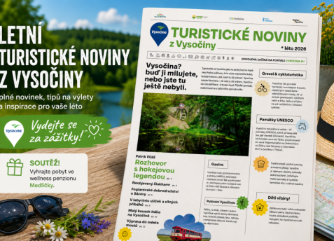 Vydejte se za letními zážitky. Nové Turistické noviny z Vysočiny jsou tady