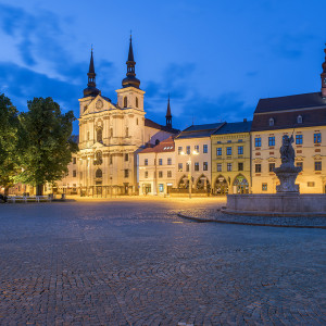 Pohled na Masarykovo náměstí v Jihlavě